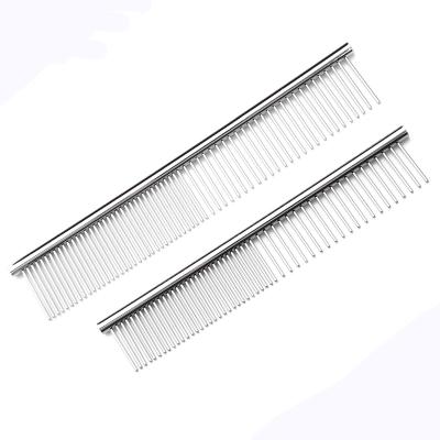 China Sustainable Cheaper Price Pet Stainless Steel Comb Dog Brush Grooming Dog Hair Brush for sale