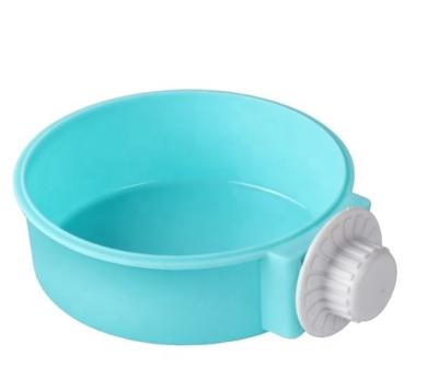 China New Eco-Friendly Sustainable Naturally Degradable Wholesale PP Pet Bowls Pure Color Cheap Dog Bowl for sale