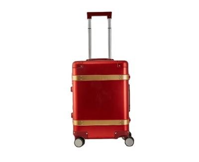 China New Style Aluminum 20 Inch Suitcase Sets 100% Aluminum Alloy Luggage Travel Carry-on Set for sale