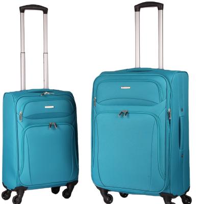 China Polyester Soft Trolley Luggage Quality Oxford Suitcase Luggage Set For Man And Woman for sale