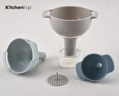 China Kitchen 4pcs Multifunctional Funnel Modern Design Stocked Home Instruments Set for sale