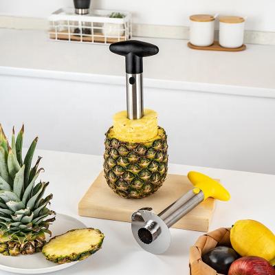 China Sustainable Home Instruments Stainless Steel Pineapple Slicer Peeler for sale