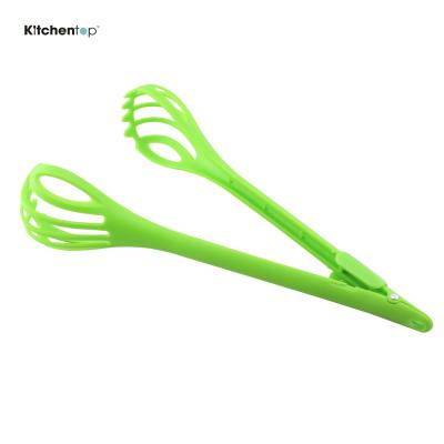 China Stored Multi Function Kitchen Instruments PP Egg Beater With Salad Tongs for sale