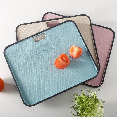 China Sustainable Wheat Straw New Arrival Non - Moldy Cutting Board With Grind for sale