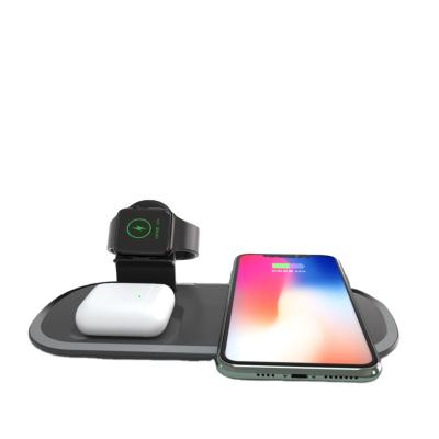 China Multifunctional Wireless Charger Tray For Applewatch Mobile Phone Taiwan Desktop 3 In1 Pad for sale