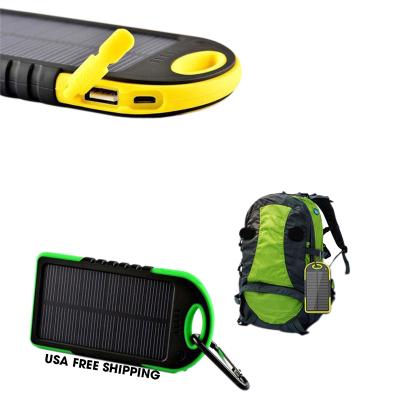 China Universal Waterproof Solar Panel Charge New Product SOS Solar Power Bank 4000 mAh for sale