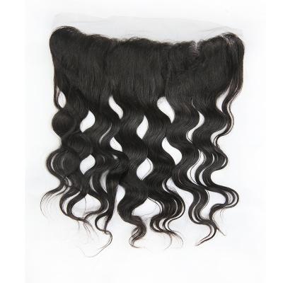 China Wholesale Natural Wave Natural Lace Frontal Ear To Ear Hair Extension Headbands And Transparent Invisible Closures Hair Suppliers for sale