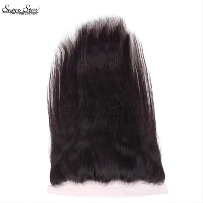 China Superstar Factory Straight 13X4 Lace Up HD Lace Frontal Closure10A Grade 150% Density Hair Weave Hair Bundles Brazilian Virgin for sale