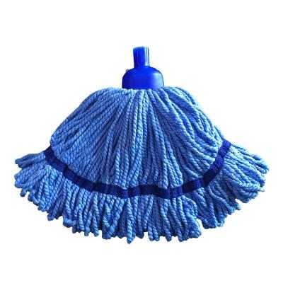 China Disposable Microfiber Broom Dust Mop Cleaning Head Rotating Round Broom Refill for sale