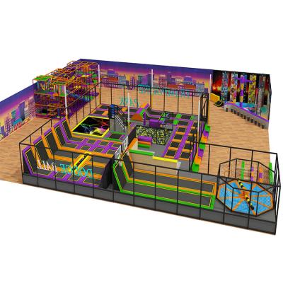 China Theme Park Used Large Indoor Trampoline Park, Amusement Park Equipment For Sale for sale