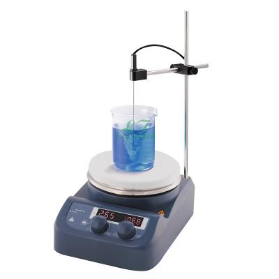 China CHEAP Dual LED Digital Lab Magnetic Hot Plate Stirrer Medical Lab Equipment for sale