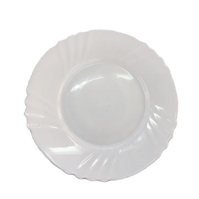 China LBP 8inch New Design Sustainable White Ceramic Dish Round Shape Dishes Made In China Hot Sale Glassware Ceramic Dishes for sale