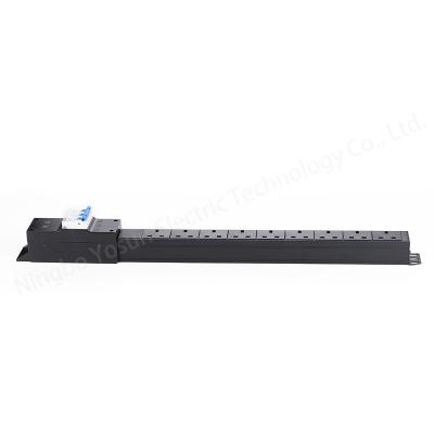 China PC Module UL94V-0 Good Quality PDU Socket 9 Way 3P 63A Black UK Uninflammable Air Switched PDU Socket Power Strip for sale