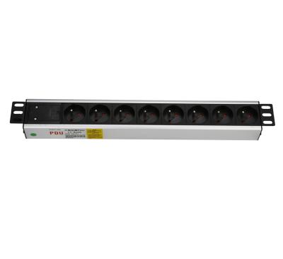 China 16A Cabinet Yosun 19 Inch Rack 8 Way France Power Distribution Unit 16A PDU Plug With 16A Cabinet for sale