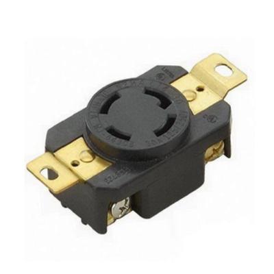 China Good Selling 30A 250V COMPUTER NEMA 14-30R Power Outlet & Plug PA66 Phosphor Bronze NYLON Power Socket for sale