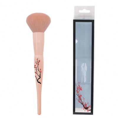 China Angular Blush Makeup Brush Single White/Pink/Red/Gray/Black Logo Makeup Brush Professional Luxury DX Powder Brush Custom Private Label for sale