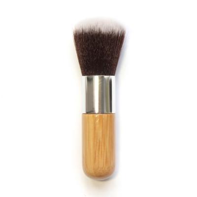 China Angular Blush DX Logo Makeup Bamboo Handle Brush Single Powder Brush Custom Professional Luxury Private Label Brush for sale