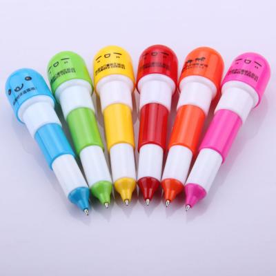 China retractable pill shape pen, gift pill pen for sale