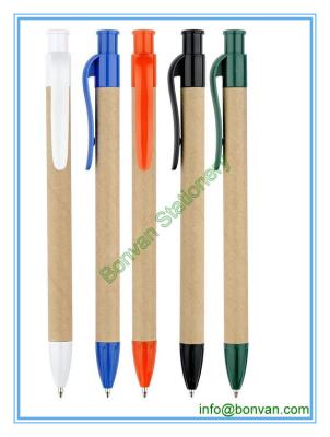 China eco paper pen, promotional gift paper logo pen for sale