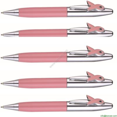 China pink woman metal pen for promotional gift for sale