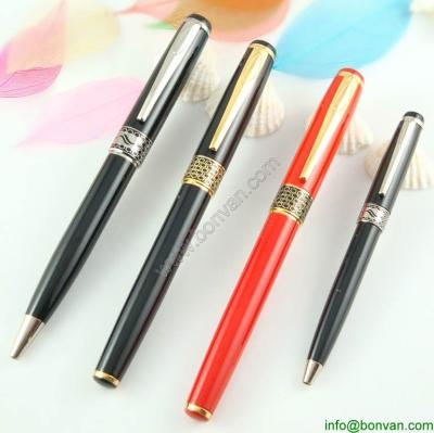 China high quality logo engraved metal roller pen set for gift for sale