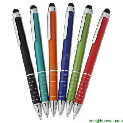 China touch stylus pen,logo engraved promotional pen with phone touch tip for sale