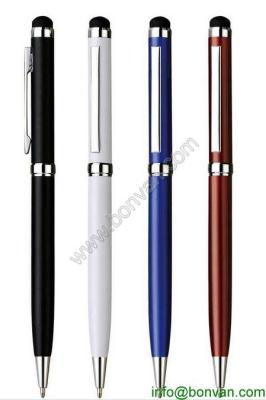 China Twist Action Ballpoint Pen W/ Capacitive Stylus, metal Capacitive pen for gift for sale