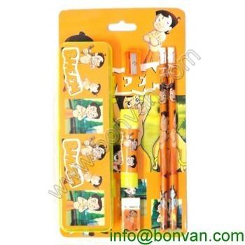 China Cute Cartoon Stationery Set For School Children,promotion Stationery set for sale