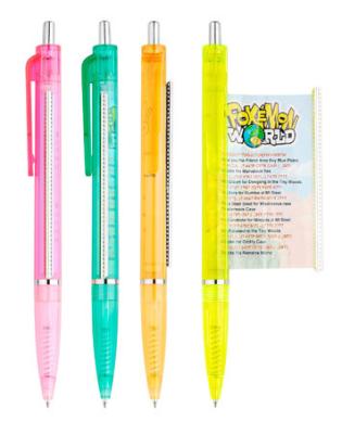 China Top quality customized pull out banner pen/promoiton stylus pen/plastic ballpoint pen for sale