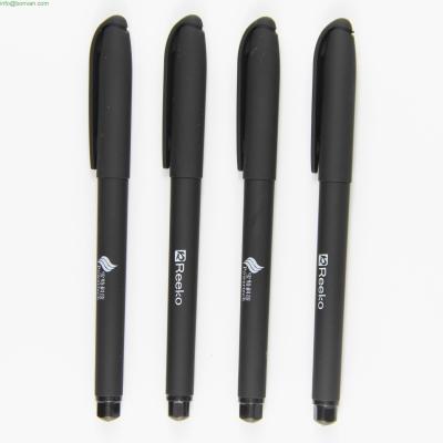 China New Promotional Plastic Pen For Advertising/OEM LOGO pen, black gel ink pen for sale