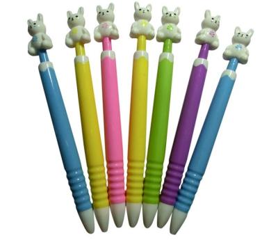 China animal top button gift school children promotional ball pen,animla style ballpoint pen for sale