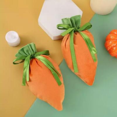 China Holiday Decorations Easter Bunny Bag Happy Easter Carrot Bags Party Candy Bag Gift Wrapping for sale