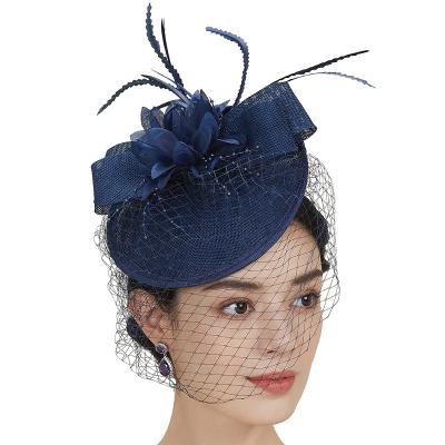 China Tea Party Fascinator Kentucky Derby Hat Pillbox Headband Cocktail Fascinator Hat zu verkaufen