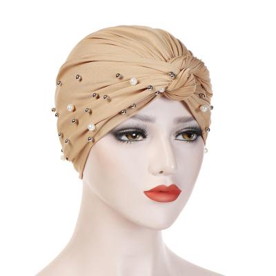 Κίνα Woman satin Headwrap Headwear headband cap hair head Chemo Cancer Turban Skullies Beanies Hat προς πώληση