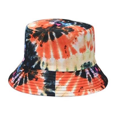 China Tie Dye Adults Bucket Hat Cap Embroidery Unisex Four Seasons  Bucket Hat for sale