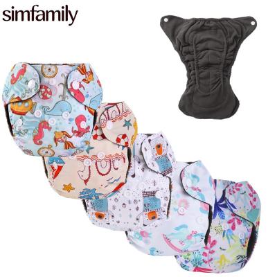 China Simfamily Newborn Cloth Diaper Pocket Cloth Printed Reusable Diaper for sale