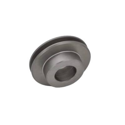 China Hard Anodized OEM Aluminum Small Aluminum Pulley Clear With Threaded Hole High Surface Hardness for sale