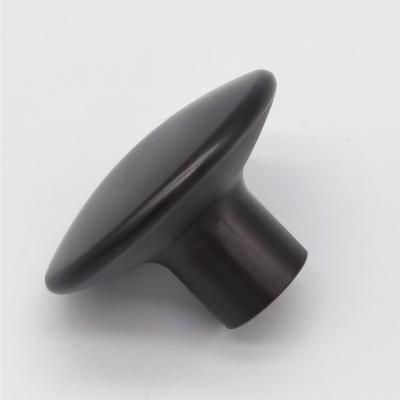 China Customized Aluminum Turn Drawer Knob And CNC Wire Aluminum Black Anodized for sale