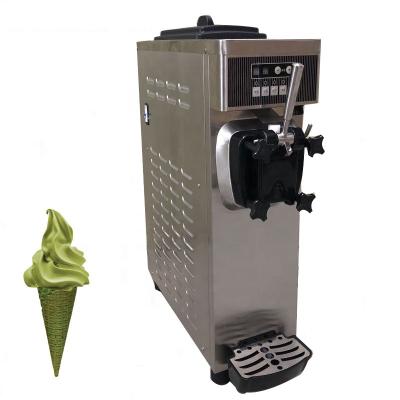 China 2022 Hotel Top Tanks Refrigerated Yogurt One Flavor Table Top Commercial Soft Serve Ice Cream Machine for sale