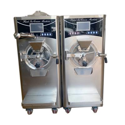 China New Small Snack Factory Design 30-45L Italian Automatic Frozen Ice Cream Gelato Batch Freezer With Pasteurizer for sale