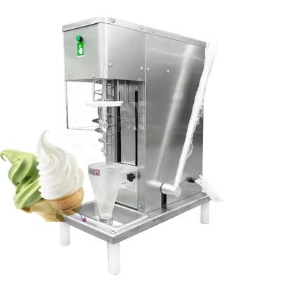 China Factory Sale Hot Ice Cream Swirl Machine Soft Freeze Swirl Snacks Fruit Ice Cream Machine With Automatic 1500rpm CE One-button Clean for sale