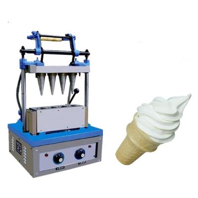 China Bakery 2022 Automatic 4 Heads Ice Cream Cone Baking Machine Ice Cream Waffle Cone Maker for sale