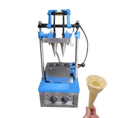 China High Quality Commercial Snack Factory DST-2 Ice Cream Cone Machine With Two Heads 50-60pcs/Hour for sale