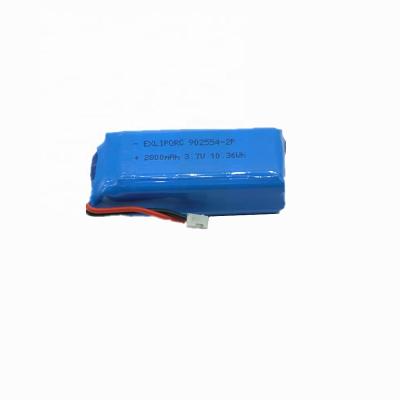 China High Quality Rechargeable Digital Products EXLIPORC Lithium Ion Polymer Battery 902554-2P 2800mAh 3.7V Lipo Battery for sale