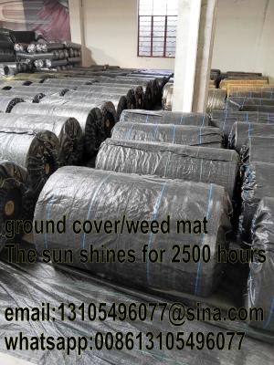 China PP woven geotextile weed mat /weed barrier mat for agriculture for sale