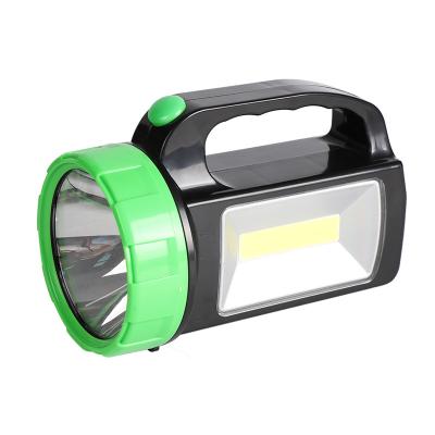 China Emergency 150 LM F8+2W cordless waterproof COB flashlight with handle and side light, perfect light weight for camping flashlight for sale