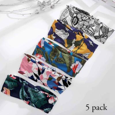 China Frauen Boho-Yoga-Stirnband-Criss Cross Head Wrap Elastic-Knoten-Haar-Band-Zusätze zu verkaufen