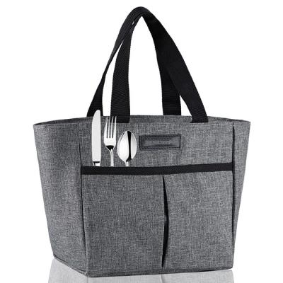 China Thermische de Lunchzakken van Grey Reusable Lunch Bags Customized voor Volwassenenodm Te koop