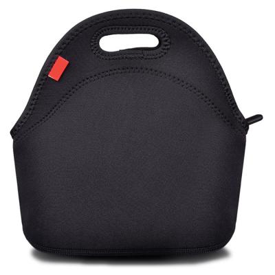 China Thick Reusable Lunch Bags Neoprene Insulated Thermal Insulated Lunch Bag With Zipper for sale