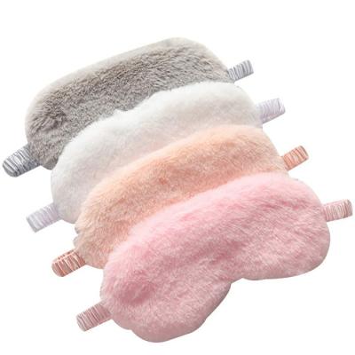 China Soft Plush Eye Cap For Sleeping Blindfold  Sleepover for sale